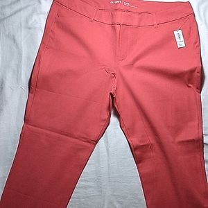 Old Navy pixie mid-rise pants, size 16 regular, pink